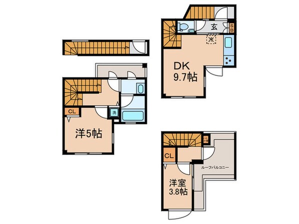 AGRATIO　TERRACE　恵比寿の物件間取画像